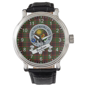 Klassisk tidslös Klan Buchan Badge Tartan Play Armbandsur