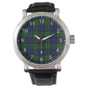 Klassisk tidslös Klan Campbell Tartan Play Gift Armbandsur