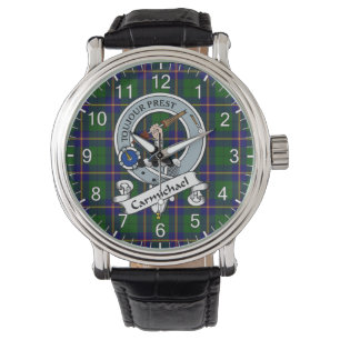 Klassisk tidslös Klan Carmichael Modern Badge Tart Armbandsur