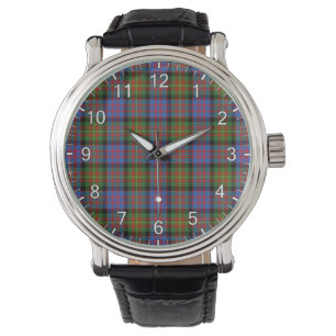 Klassisk tidslös Klan Carnegie Ancient Tartan Plai Armbandsur