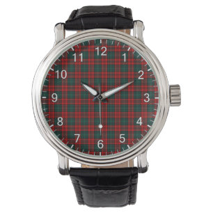 Klassisk tidslös Klan Carr Tartan Play Gift Watch Armbandsur