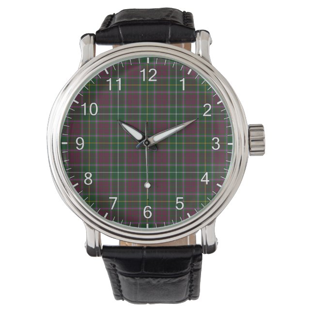 Klassisk tidslös Klan Carruthers Tartan Play Gift Armbandsur (Framsida)