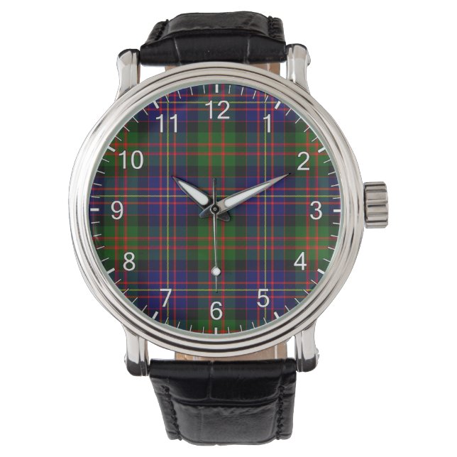 Klassisk tidslös Klan Chalmers Tartan Play Gift Armbandsur (Framsida)