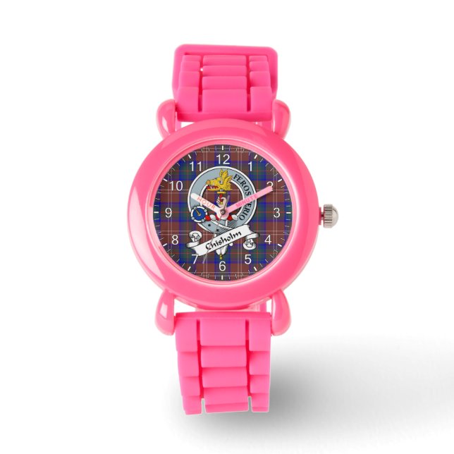 Klassisk tidslös Klan Chisholm Hunting Modern Badg Armbandsur (Framsida)