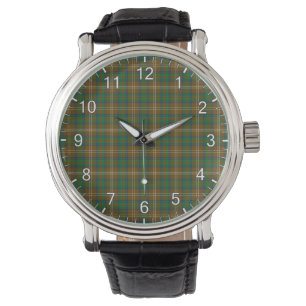 Klassisk tidslös Klan Chisholm Hunting Tartan Plai Armbandsur