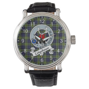 Klassisk tidslös Klan Colquhoun Modern Badge Tarta Armbandsur