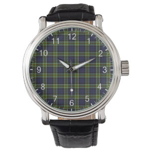 Klassisk tidslös Klan Colquhoun Modern Tartan Plai Armbandsur