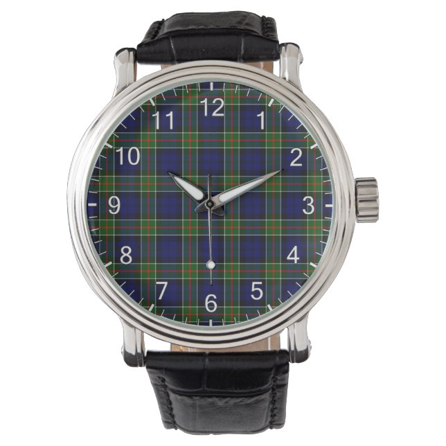 Klassisk tidslös Klan Colquhoun Tartan Play Gift Armbandsur (Framsida)