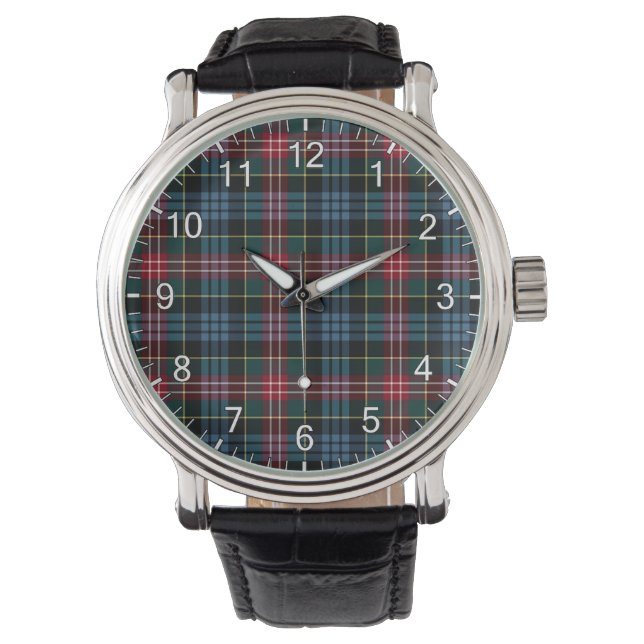 Klassisk tidslös Klan Comyn Tartan Play Gift Armbandsur (Framsida)