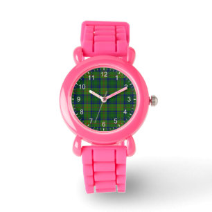 Klassisk tidslös Klan Cranstoun Hunting Tartan Pla Armbandsur