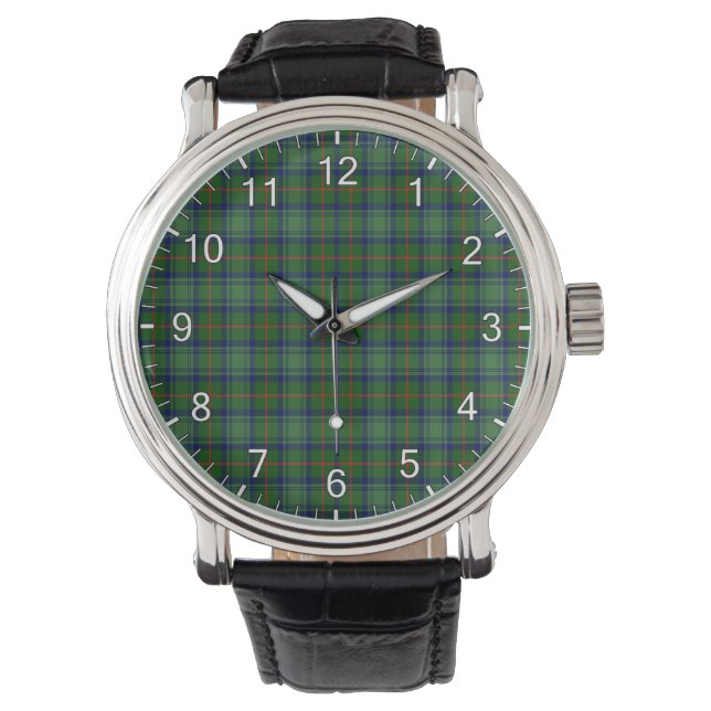 Klassisk tidslös Klan Cranstoun Tartan Play Gift Armbandsur (Framsida)