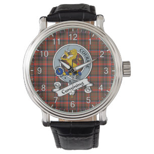 Klassisk tidslös Klan Cumming Weasted Badge Tart Armbandsur