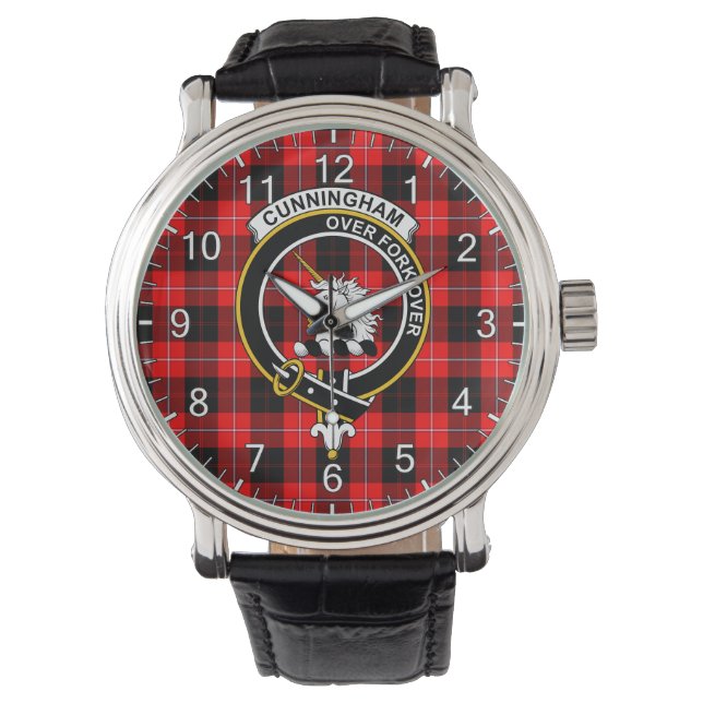 Klassisk tidslös Klan Cunningham Modern Tartan Bad Armbandsur (Framsida)