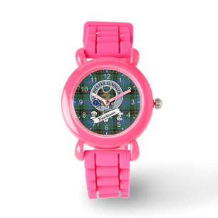 Klassisk tidslös Klan Davidson Ancient Badge Tarta Armbandsur
