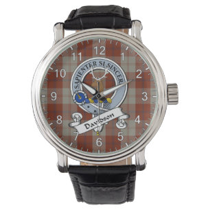 Klassisk tidslös Klan Davidson Dress Dancers Badge Armbandsur