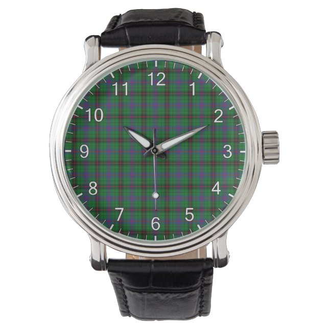 Klassisk tidslös Klan Davidson Modern Tartan Play Armbandsur (Framsida)