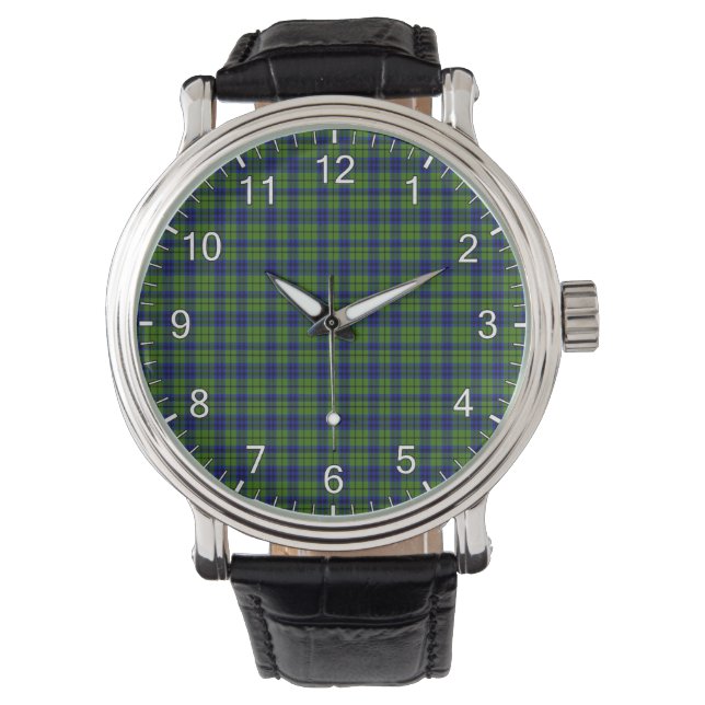 Klassisk tidslös Klan Dickson Tartan Play Gift Armbandsur (Framsida)