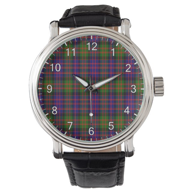 Klassisk tidslös Klan Donaldson Tartan Play Gift Armbandsur (Framsida)