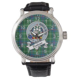 Klassisk tidslös Klan Duncan Ancient Badge Tartan Armbandsur