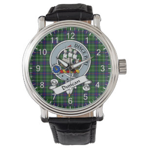 Klassisk tidslös Klan Duncan Modern Badge Tartan Armbandsur