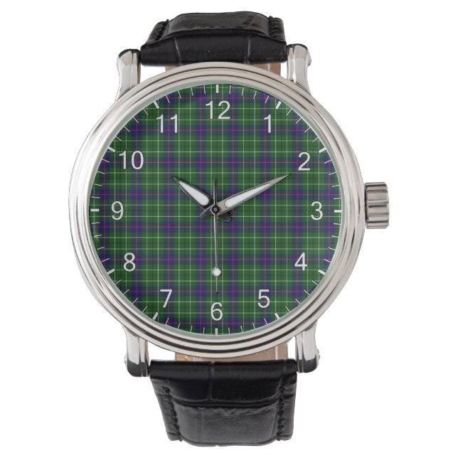 Klassisk tidslös Klan Duncan Modern Tartan Play Armbandsur (Framsida)