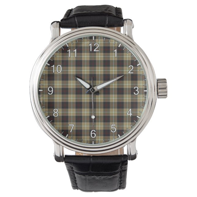 Klassisk tidslös Klan Dunlop Hunting Tartan Play Armbandsur (Framsida)