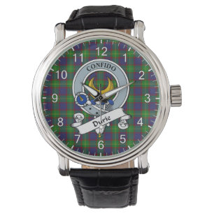 Klassisk tidslös Klan Durie Badge Tartan Watch Armbandsur