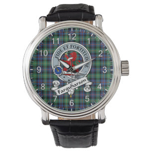 Klassisk tidslös Klan Farquharson Ancient Badge Armbandsur