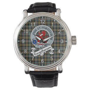 Klassisk tidslös Klan Farquharson Weasted Badge Armbandsur