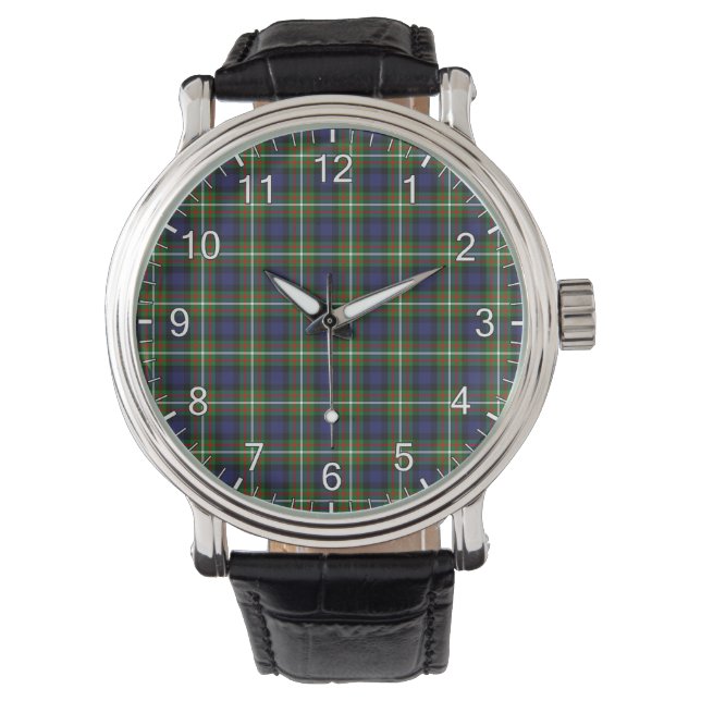 Klassisk tidslös Klan Ferguson Modern Tartan Play Armbandsur (Framsida)