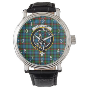 Klassisk tidslös Klan Fletcher of Dunan Tartan Bad Armbandsur