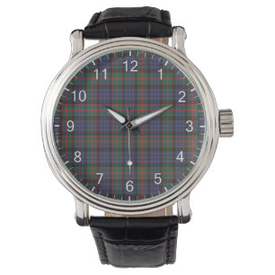 Klassisk tidslös Klan Fletcher of Dunans Tartan Pl Armbandsur