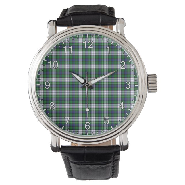Klassisk tidslös Klan Forbes Dress Tartan Play Gi Armbandsur (Framsida)