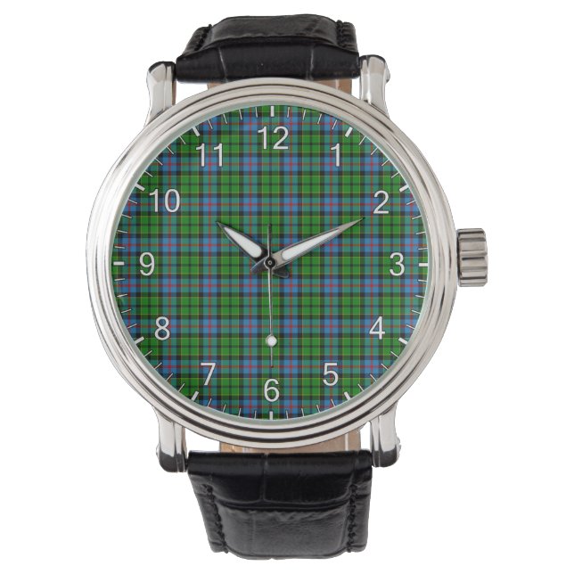 Klassisk tidslös Klan Forsyth Modern Tartan Play Armbandsur (Framsida)