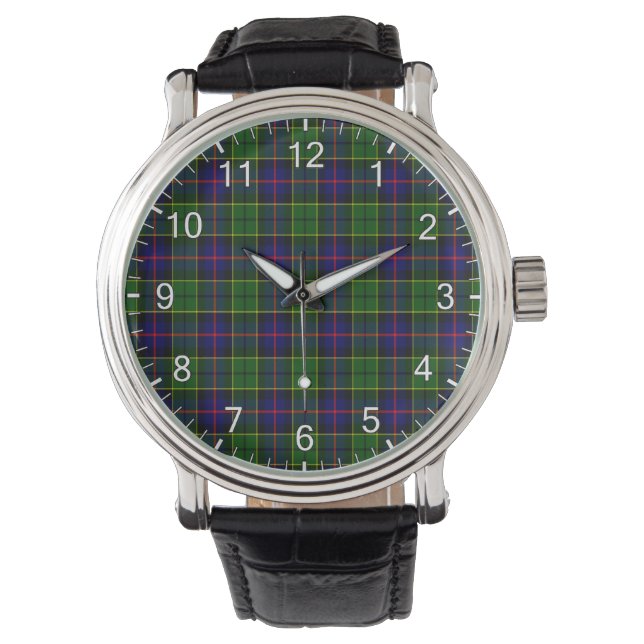 Klassisk tidslös Klan Forsyth Tartan Play Gift Armbandsur (Framsida)
