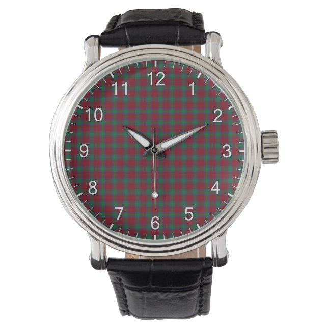 Klassisk tidslös Klan Fotheringham Tartan Play Armbandsur (Framsida)