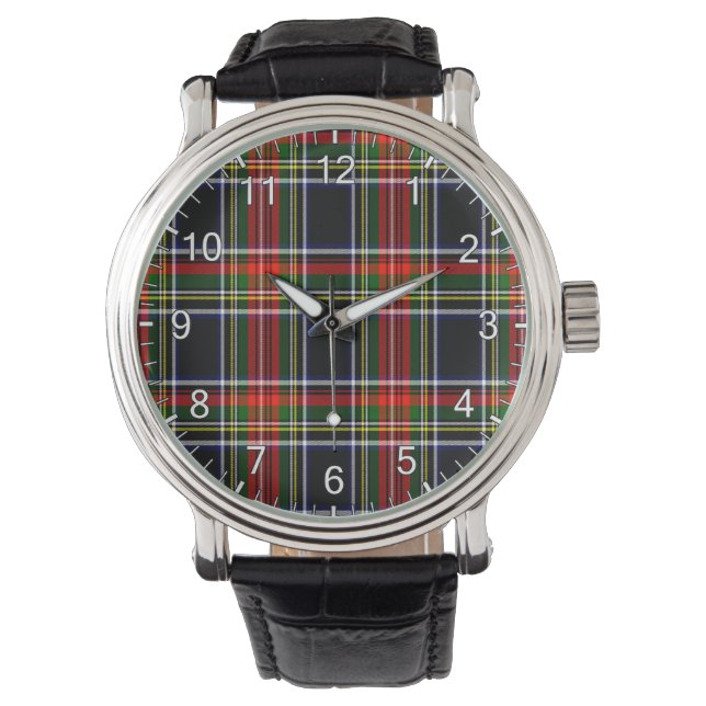 Klassisk tidslös Klan Francis Tartan Play Gift Armbandsur (Framsida)