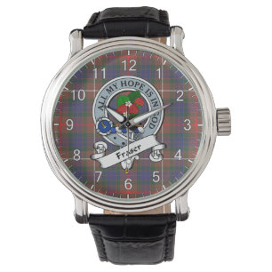 Klassisk tidslös Klan Fraser Hunting Modern Badge Armbandsur