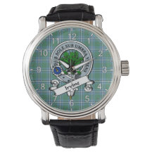 Klassisk tidslös Klan Irvine Badge Tartan Watch