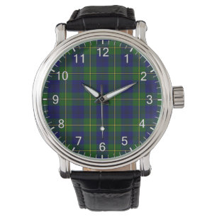 Klassisk tidslös Klan Johnson Tartan Play Gift Armbandsur