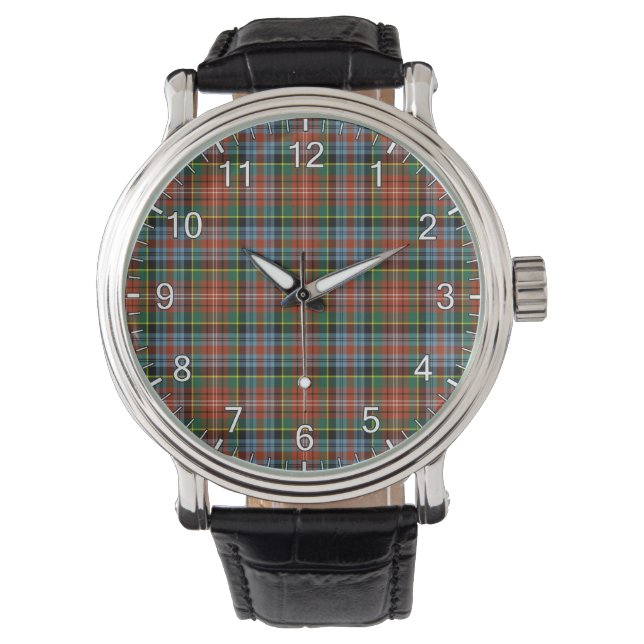 Klassisk tidslös Klan Kaledonien Tartan Play Gift Armbandsur (Framsida)