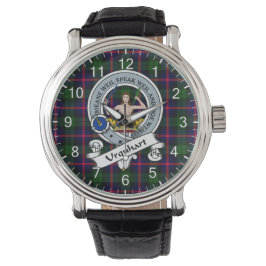Klassisk tidslös Klan Urquhart Badge Tartan Watch Armbandsur