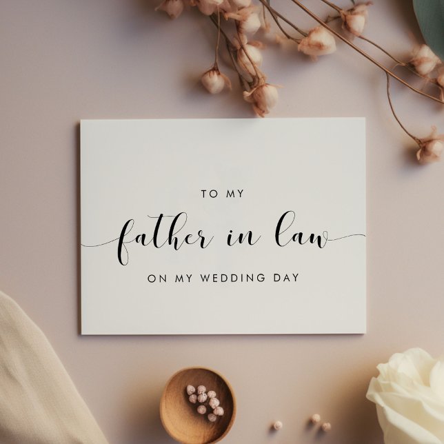 Klassisk till min far-i-law på mitt bröllopsdag-ko inbjudningar (Skapare uppladdad)