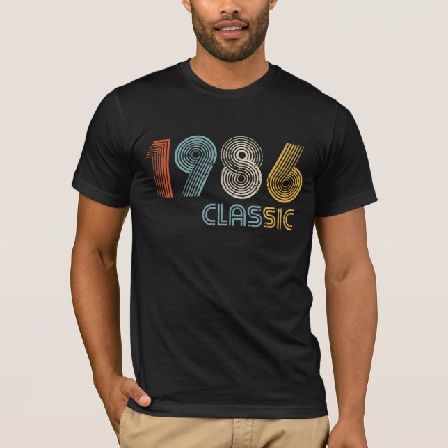 Klassisk tillverkad 1986 T-shirt 40-årspresent (Framsida)