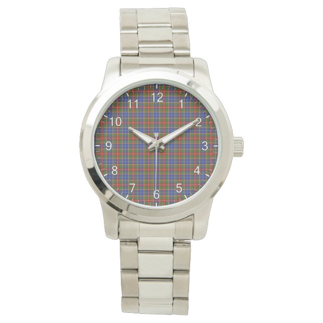 Klassisk timodig Klan Bethune Tartan Play Gift Armbandsur (Framsida)