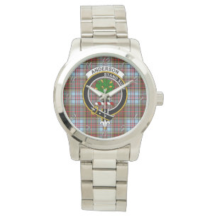 Klassisk timofri Klan Andersson Ancient Tartan Pla Armbandsur