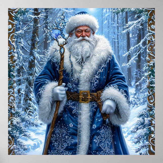 Klassisk Tomte Jul Dekoration Poster (Framsidan)