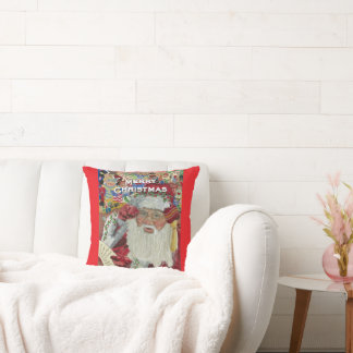 Klassisk tomte - kolla det två gånger Helgdag Red Kudde