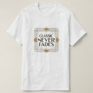 Klassisk toning utan toner: Art Deco-offertdesign T Shirt