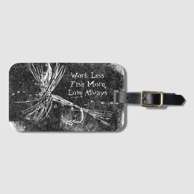 Klassisk torrflygning mönster för fiske efter örin bagagebricka (Framsida horisontal)